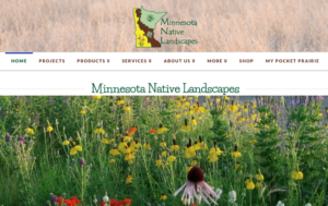 screenshot of Minnesota Native Landscapes website